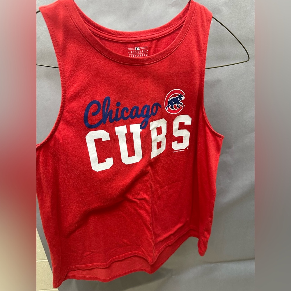 5th & Ocean Red Chicago Cubs Tank Top